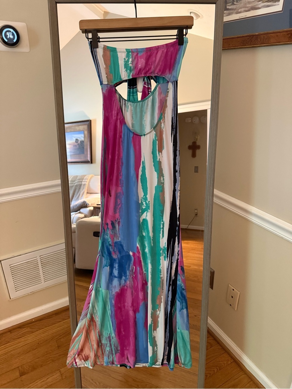 Multi-Color Cutout Maxi Dress - Women - Picture 2 of 4
